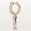Cartier Trinity earrings, half-paved