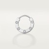 Cartier LOVE single hoop earring, paved