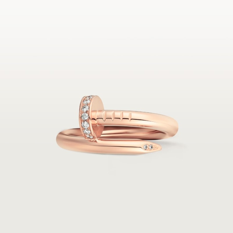 Cartier Juste un Clou ring, classic model, diamonds