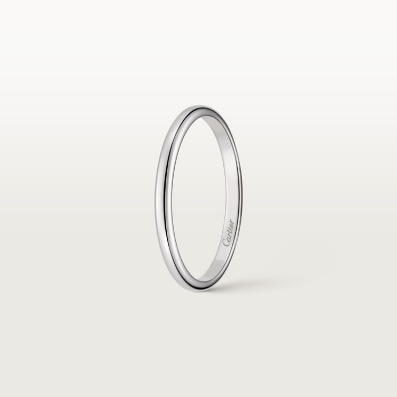 Cartier 1895 wedding band, 2 mm width