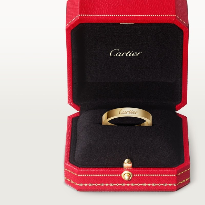 C de Cartier wedding band, 3 mm width