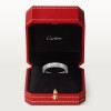 C de Cartier wedding band, 3 mm width, 2 diamonds