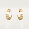 Cartier LOVE hoop earrings, classic model, 2 diamonds
