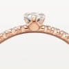 Etincelle de Cartier ring, pear-shaped diamond, paved