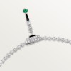 Cartier En équilibre necklace, emerald, paved Cartier En équilibre necklace, emerald, paved