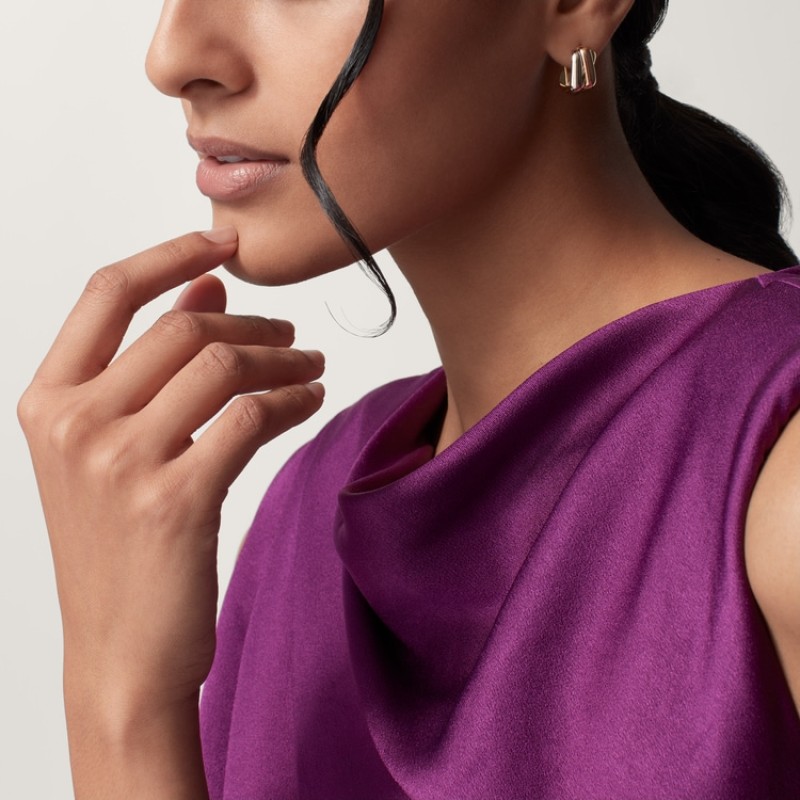 Cartier Trinity earrings, cushion-shaped