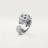 Panthère de Cartier ring, medium model, half-paved Panthère de Cartier ring, medium model, half-paved