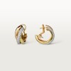 Cartier Trinity earrings, classic model, half-paved Cartier Trinity earrings, classic model, half-paved
