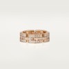 Cartier Maillon Panthère ring, triple row, paved