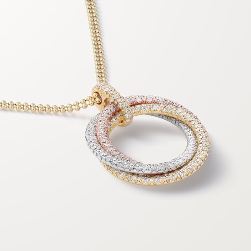 Cartier Trinity pendant, large model, paved