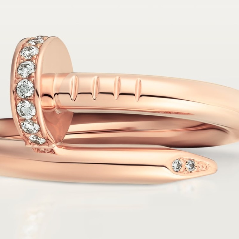 Cartier Juste un Clou ring, classic model, diamonds