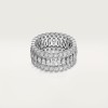 Broderie de Cartier ring, triple row, diamonds Broderie de Cartier ring, triple row, diamonds