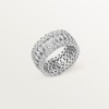 Broderie de Cartier ring, triple row, diamonds Broderie de Cartier ring, triple row, diamonds