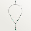 Cartier En équilibre necklace, emerald, paved Cartier En équilibre necklace, emerald, paved