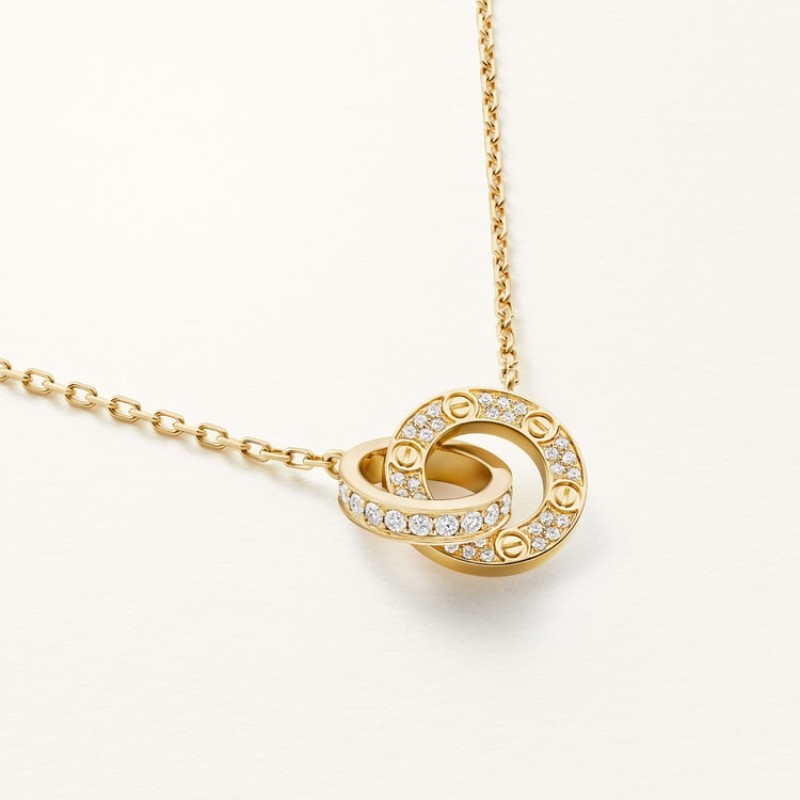 Cartier LOVE pendant, paved Cartier LOVE pendant, paved