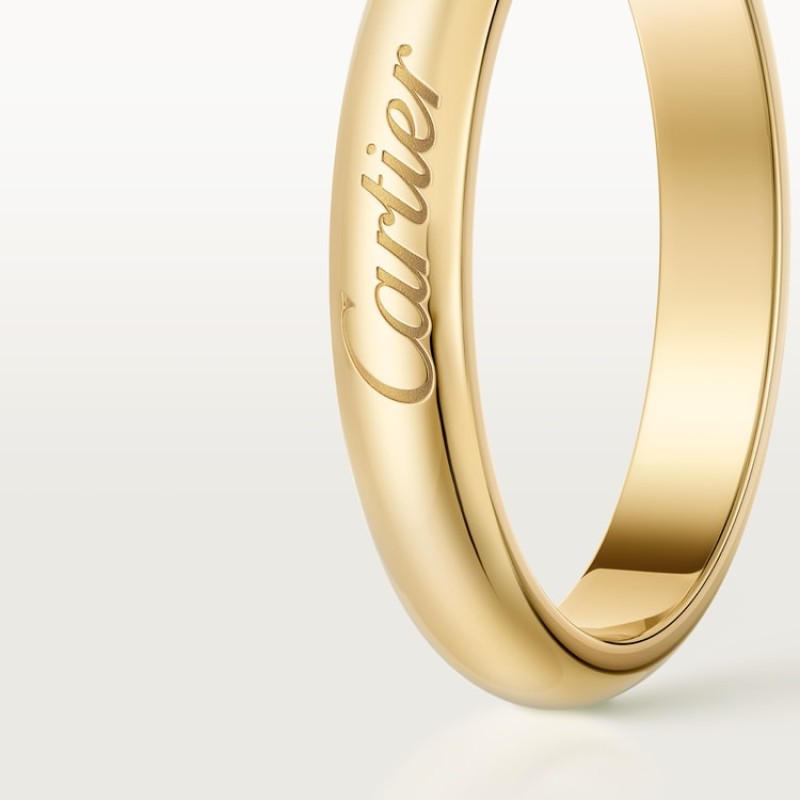 C de Cartier wedding band, 3 mm width