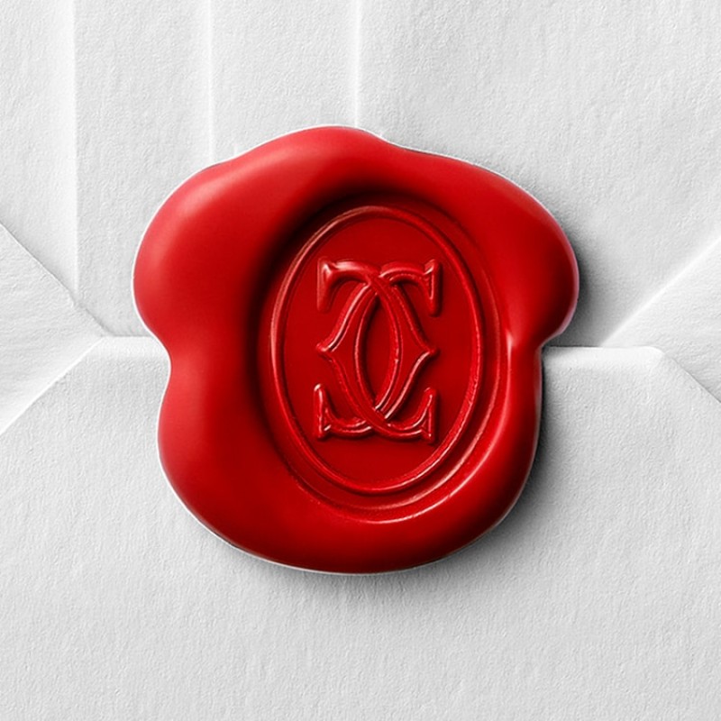 Cartier LOVE single hoop earring, paved