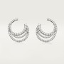 Cartier Etincelle de Cartier hoop earrings, triple row, paved
