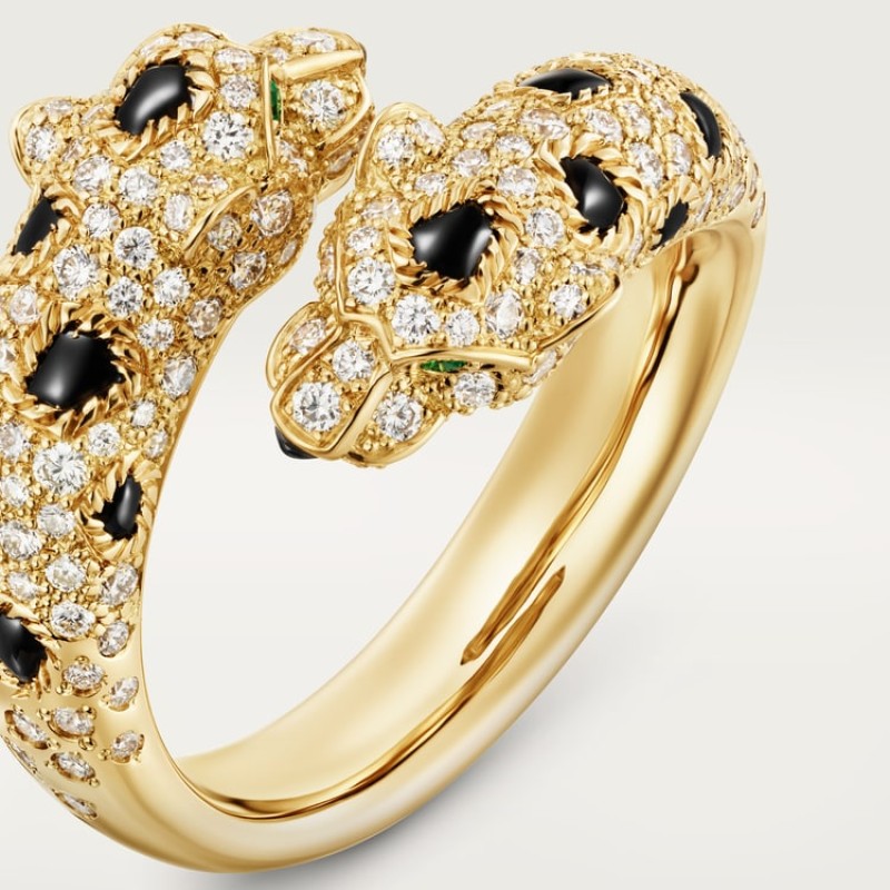 Panthère de Cartier ring, semi-paved