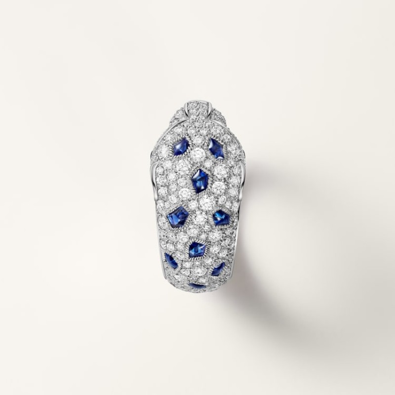 Panthère de Cartier ring, medium model, half-paved Panthère de Cartier ring, medium model, half-paved