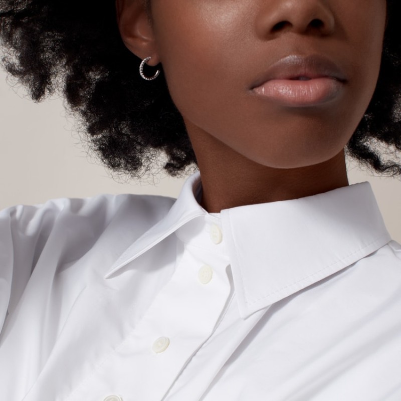 Cartier Etincelle de Cartier hoop earrings, small model, paved