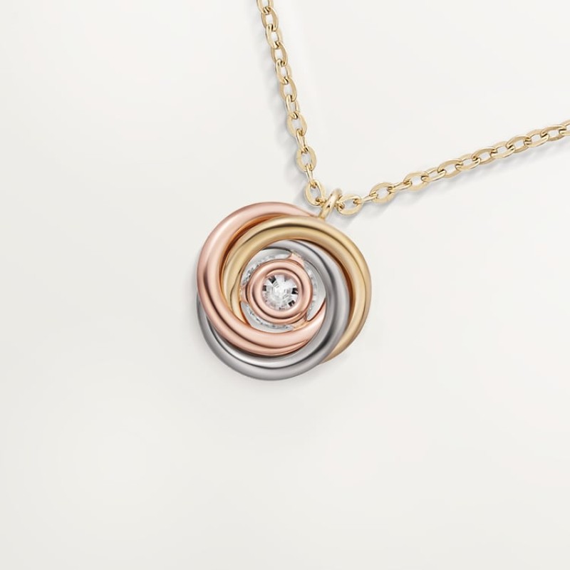 Cartier Trinity pendant, 1 diamond, paved