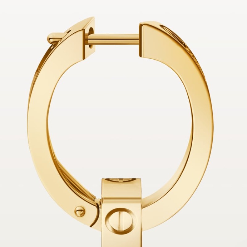 Cartier LOVE earrings, multiwear, half-paved