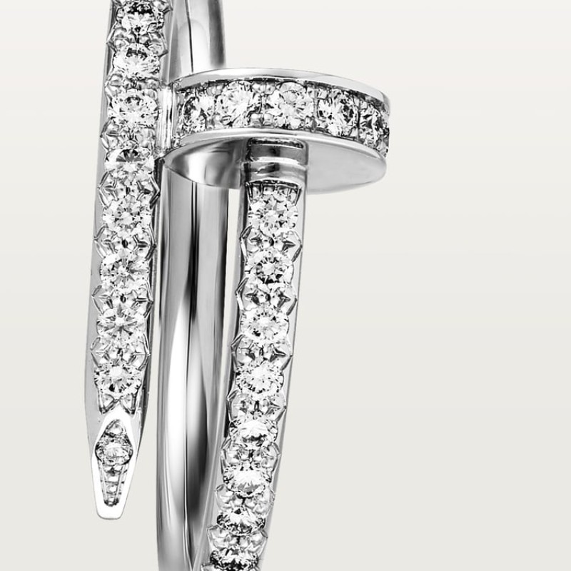 Cartier Juste un Clou ring, small model, half-paved