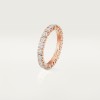 Cartier Destinée wedding band, 3.3 mm width, paved