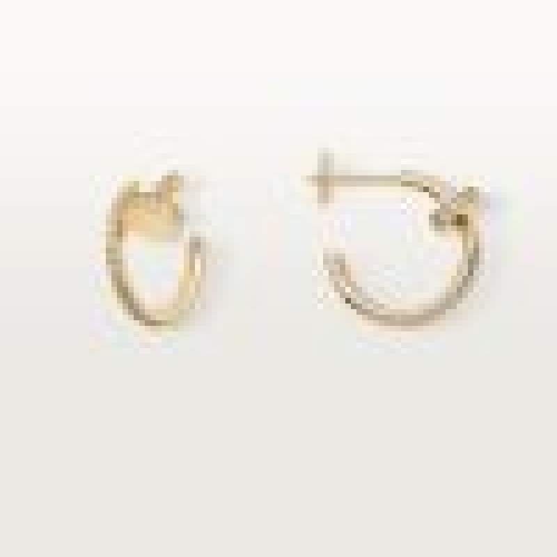 Cartier Juste un Clou hoop earrings, small model, paved