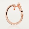 Cartier LOVE hoop earrings, classic model, 2 diamonds
