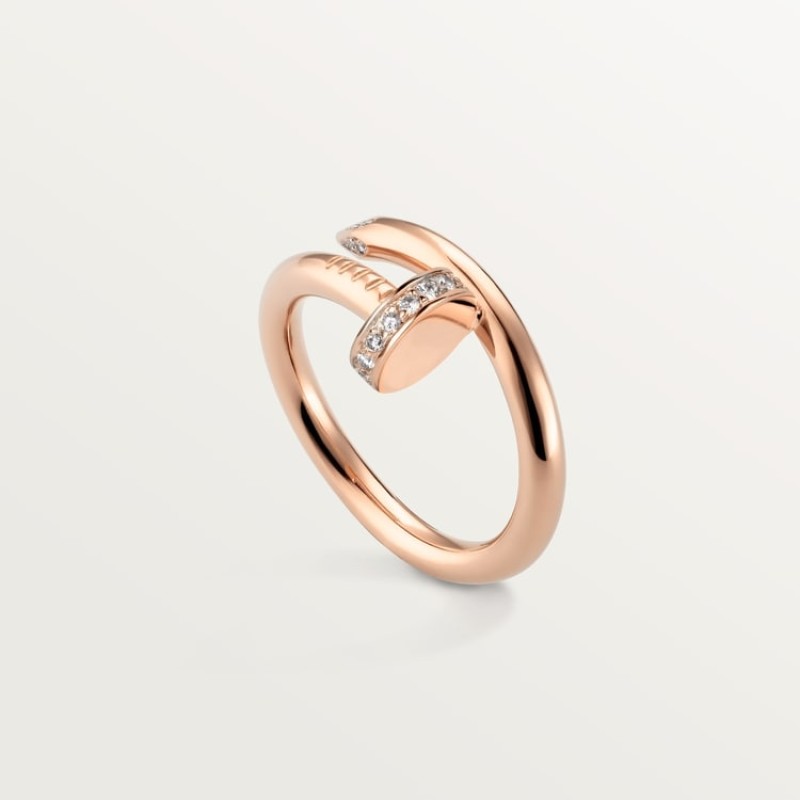 Cartier Juste un Clou ring, classic model, diamonds