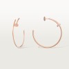 Cartier Juste un Clou hoop earrings, large model, diamonds