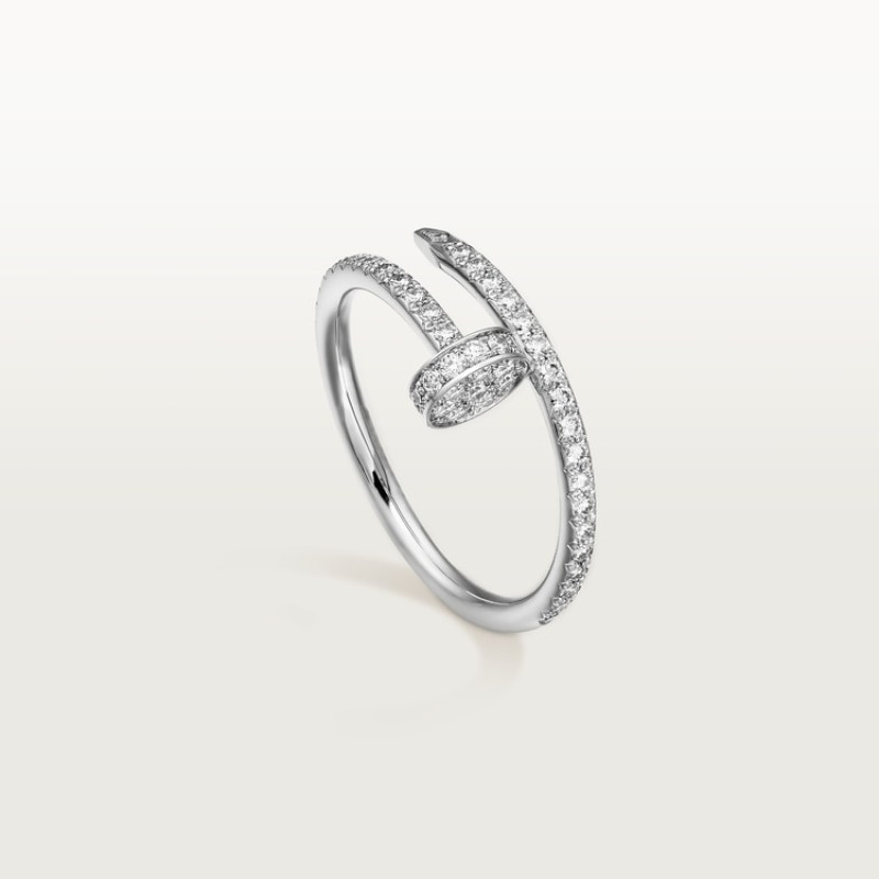 Cartier Juste un Clou ring, small model, half-paved