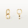 Cartier LOVE earrings, multiwear, half-paved