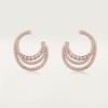 Cartier Etincelle de Cartier hoop earrings, triple row, paved