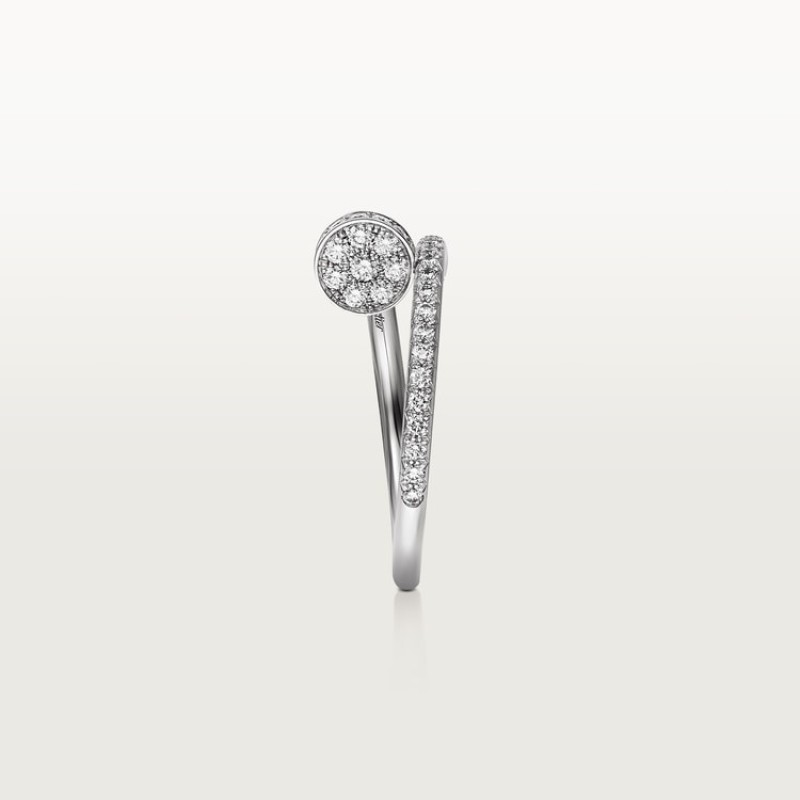 Cartier Juste un Clou ring, small model, half-paved