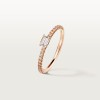 Etincelle de Cartier ring, emerald-cut diamond, paved