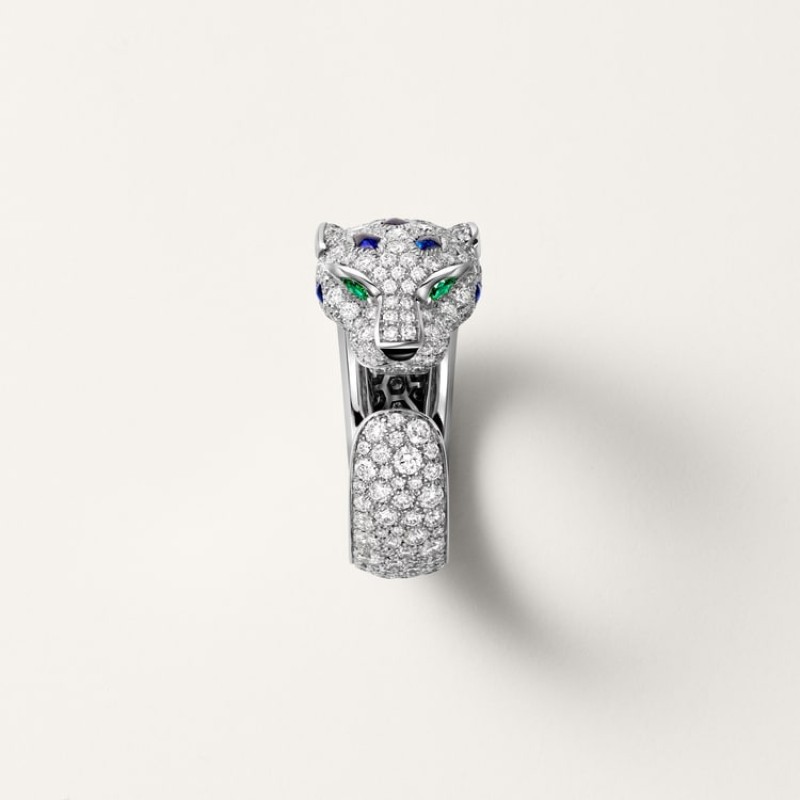 Panthère de Cartier ring, medium model, half-paved Panthère de Cartier ring, medium model, half-paved