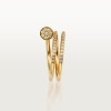 Cartier Juste un Clou ring, double, half-paved