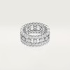 Broderie de Cartier ring, triple row, diamonds Broderie de Cartier ring, triple row, diamonds