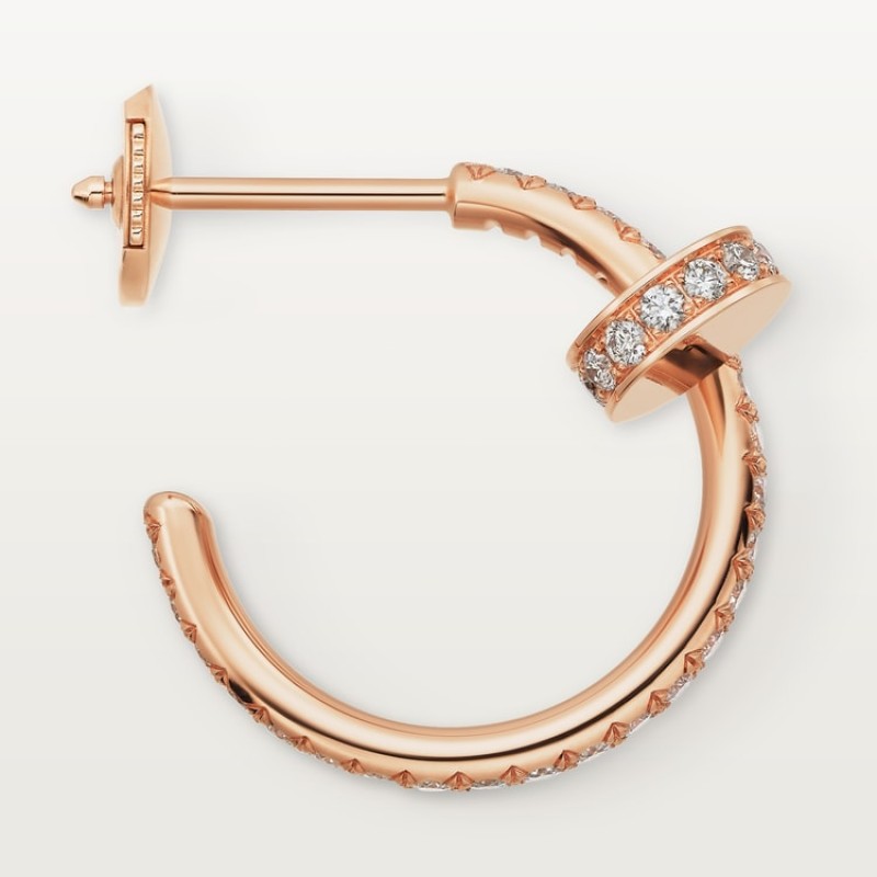 Cartier Juste un Clou hoop earrings, small model, paved Cartier Juste un Clou hoop earrings, small model, paved