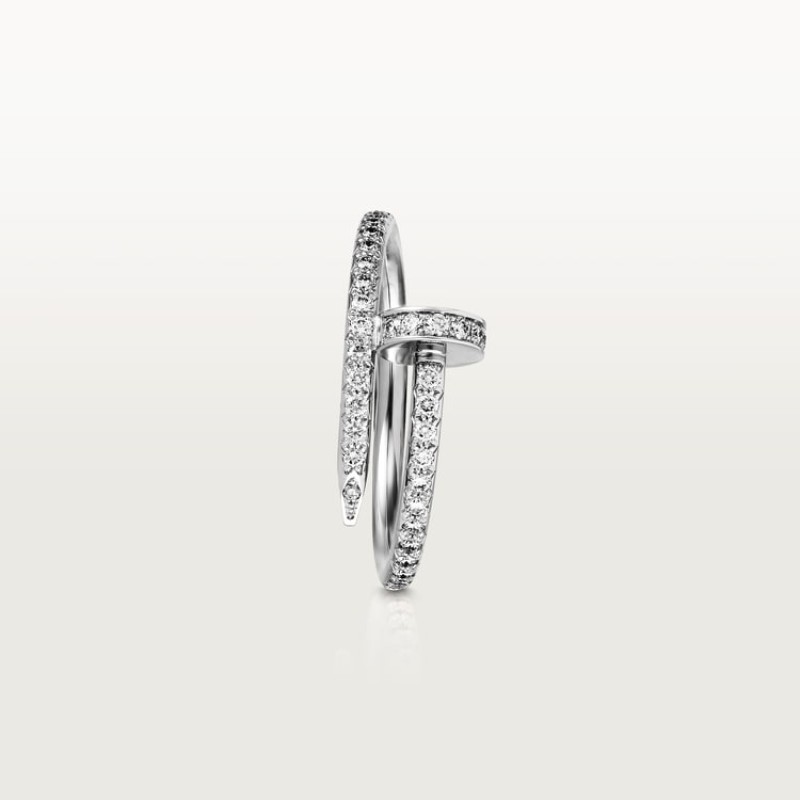 Cartier Juste un Clou ring, small model, half-paved