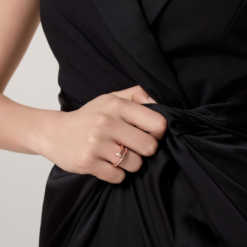 Cartier Juste un Clou ring, classic model, diamonds