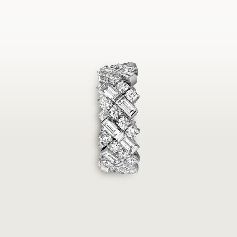Reflection de Cartier wedding band, diamonds