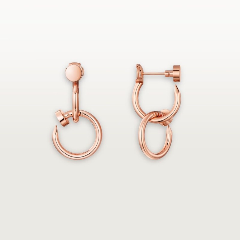 Cartier Juste un Clou earrings, double Cartier Juste un Clou earrings, double