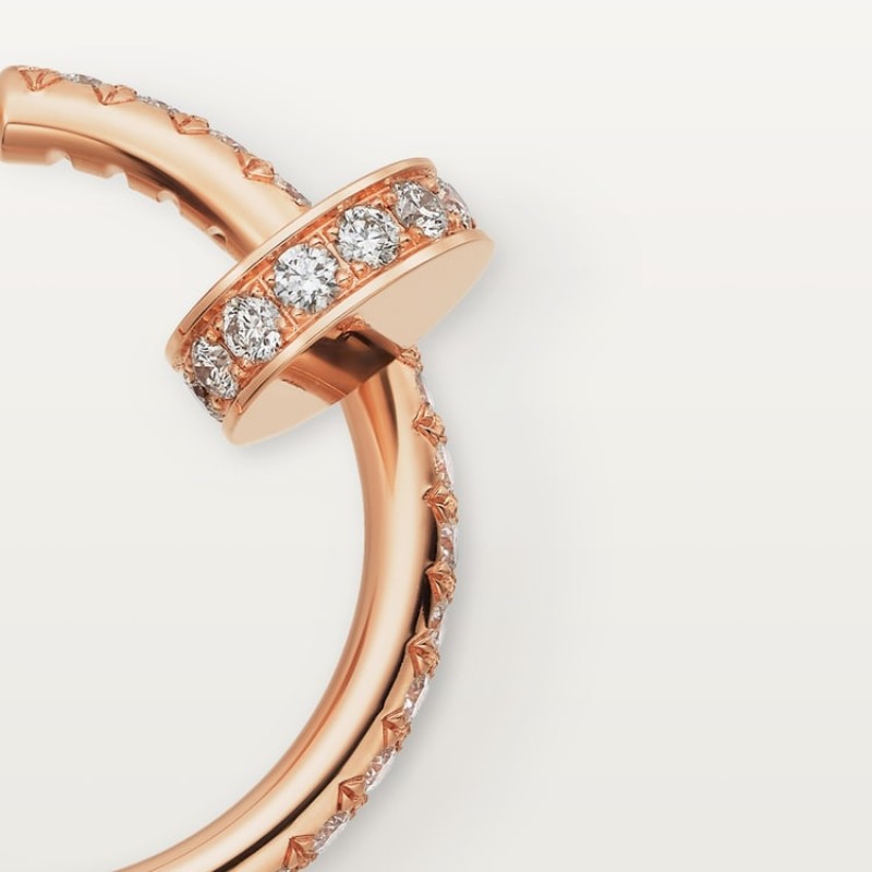 Cartier Juste un Clou hoop earrings, small model, paved Cartier Juste un Clou hoop earrings, small model, paved