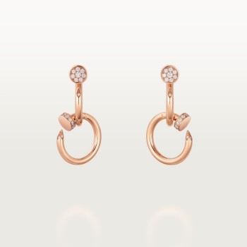Cartier Juste un Clou earrings , double, diamonds