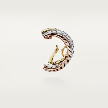Cartier Trinity single earring, lacquer, semi-paved