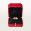 Maillon Panthère wedding band, double row, half-paved